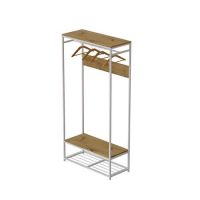 Вешалка напольная Ferrum-decor Трелис 15 180x90x38 белый ДСП Дуб Артизан 16мм (FRD-104369)