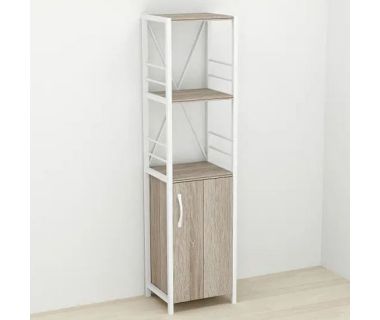 Этажерка 3/34 Ferrum-decor Серии Конект с тумбой 144x34x28 Белый ДСП Сонома Трюфель (FRD-104432) Этажерка 3/34 Ferrum-decor Серии Конект с тумбой 144x34x28 Белый ДСП Сонома Трюфель (FRD-104432)