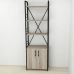 Етажерка 4/60 Ferrum-decor Серії Конект із тумбою 179x60x28 Чорний ДСП Сонома Трюфель (FRD-104488)