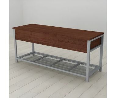 Банкетка з ящиком Ferrum-decor Дрейк 2 550x1200x400 метал Сірий ДСП Венге 16 мм (FRD-105312) Банкетка з ящиком Ferrum-decor Дрейк 2 550x1200x400 метал Сірий ДСП Венге 16 мм (FRD-105312)