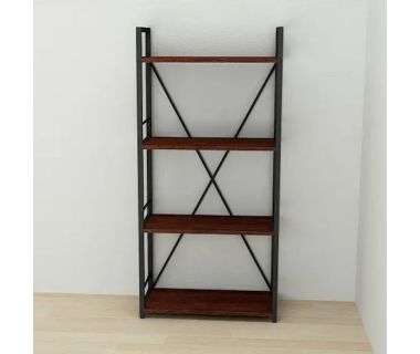 Етажерка 4/60 Ferrum-decor Серії Коннект 120x60x28 чорний ДСП Венге 16мм (FRD-105551)