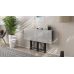 Стол-книга трансформер Спайдер Ferrum-decor 750x1150x880 Черный металл ДСП Бетон 16 мм (FRD-105094)