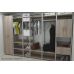 Шкаф Гардероб Уни секция 3 серии Конект Ferrum-decor 220x60x50см Серый металл ДСП Дуб Сонома Трюфель 32 мм (FRD-104530)
