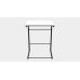 Столик Терри Ferrum-decor 650x440x330 Черный металл ДСП Белый 16 мм (FRD-104648)