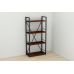 Этажерка 4/60 Ferrum-decor Серии Коннект 120x60x28 черный ДСП Венге 16мм (FRD-105551)