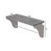 Полка настенная Ferrum-decor Комфи 260x600x240 металл Белый ДСП Бетон 16 мм (FRD-102750)