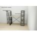 Этажерка 4/34 Ferrum-decor Серии Коннект 120x34x28 черный ДСП Дуб Сонома 16мм (FRD-104274)