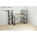 Этажерка 4/34 Ferrum-decor Серии Коннект 120x34x28 черный ДСП Дуб Сонома 16мм (FRD-104274)