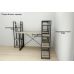 Этажерка 4/34 Ferrum-decor Серии Коннект 120x34x28 черный ДСП Дуб Сонома 16мм (FRD-104274)
