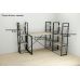 Этажерка 4/34 Ferrum-decor Серии Коннект 120x34x28 черный ДСП Дуб Сонома 16мм (FRD-104274)