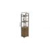 Этажерка 3/34 Ferrum-decor Серии Конект с тумбой 144x34x28 Черный ДСП Артизан (FRD-104426)