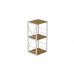 Этажерка 3/34 Ferrum-decor Серии Коннект 73x34x28 белый ДСП Дуб Артизан 16мм (FRD-104297)