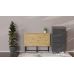 Стол раскладной Морис Ferrum-decor 750x1000x600 Черный металл ДСП Дуб Артизан 16 мм (FRD-104674)