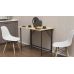 Стол раскладной Морис Ferrum-decor 750x1000x600 Черный металл ДСП Дуб Артизан 16 мм (FRD-104674)