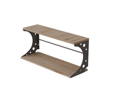 Полка настенная Ferrum-decor Букин 330x500x240 металл Серый ДСП Артизан 16 мм (FRD-102857) Полка настенная Ferrum-decor Букин 330x500x240 металл Серый ДСП Артизан 16 мм (FRD-102857)