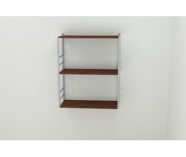 Книжкова полиця універсальна Ferrum-decor Стім 2 74x63x26 сірий ДСП Венге 16мм (FRD-106176)