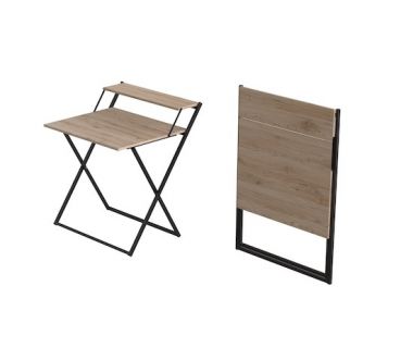 Стіл трансформер Компакт 2 750x790x720 Чорний метал ДСП Дуб Сан-Марино 16мм FRD-104691