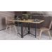 Стол-книга трансформер Орион 2 Ferrum-decor 750x1520x730 Черный металл ДСП Дуб Артизан 16 мм (FRD-104588)