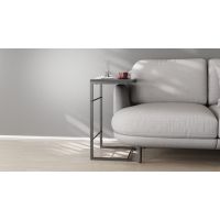 Столик Терри 650x440x330 Черный металл ДСП Сосна Кембра 16мм FRD-104650