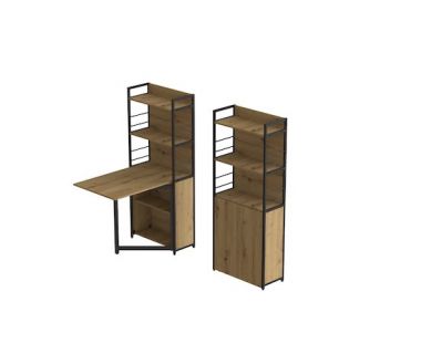 Стол книга с этажеркой Практик 2 Ferrum-decor 1555x640x990 Черный металл ДСП Дуб Артизан 16 мм (FRD-104630) Стол книга с этажеркой Практик 2 Ferrum-decor 1555x640x990 Черный металл ДСП Дуб Артизан 16 мм (FRD-104630)