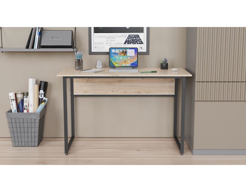 Комп'ютерний стіл Ferrum-decor Коді 75x120x60 чорний ДСП Дуб Артізан 16мм (FRD-103744)