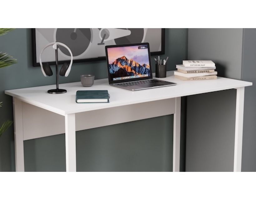 Комп'ютерний стіл Ferrum-decor Курт 75x120x60 білий ДСП Білий 16мм (FRD-102206)