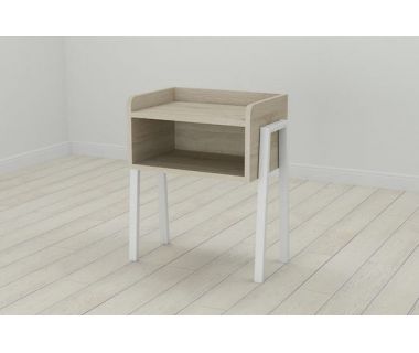 Тумба модульная Ferrum-decor Джузи 540x450x320 металл Белый ДСП Сонома 16 мм (FRD-102978) Тумба модульная Ferrum-decor Джузи 540x450x320 металл Белый ДСП Сонома 16 мм (FRD-102978)