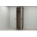 Шкаф Гардероб Уни секция 6 серии Конект Ferrum-decor 220x60x50см Черный металл ДСП Дуб Сонома Трюфель 16 мм (FRD-104574)