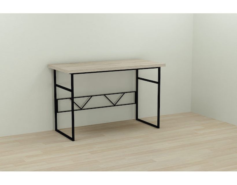 Комп'ютерний стіл Ferrum-decor Раян 76x120x60 чорний ДСП Дуб Сонома 32мм (FRD-103687)