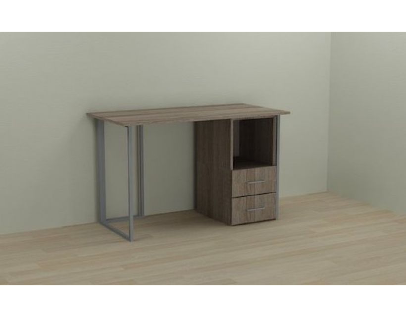 Компьютерный стол Ferrum-decor Отто 75x140x60 серый ДСП Дуб Сонома Труфель 16мм (FRD-101503)