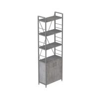 Етажерка 4/60 Ferrum-decor Серії Конект із тумбою 179x60x28 Сірий ДСП Бетон (FRD-102483)