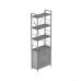 Етажерка 4/60 Ferrum-decor Серії Конект із тумбою 179x60x28 Сірий ДСП Бетон (FRD-102483)