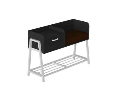 Банкетка с тумбочкой и сидением Бланка 540x1000x320 металл Серый ДСП Сосна Кембра 16мм FRD-103040 Банкетка с тумбочкой и сидением Бланка 540x1000x320 металл Серый ДСП Сосна Кембра 16мм FRD-103040