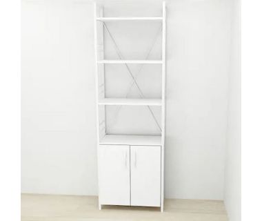 Этажерка 4/60 Ferrum-decor Серии Конект с тумбой 179x60x28 Белый ДСП (FRD-104491)