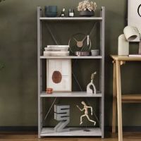Етажерка 4/60 Ferrum-decor Серії Коннект 120x60x28 сірий ДСП Бетон 16мм (FRD-105547)