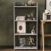 Этажерка 4/60 Ferrum-decor Серии Коннект 120x60x28 серый ДСП Бетон 16мм (FRD-105547)