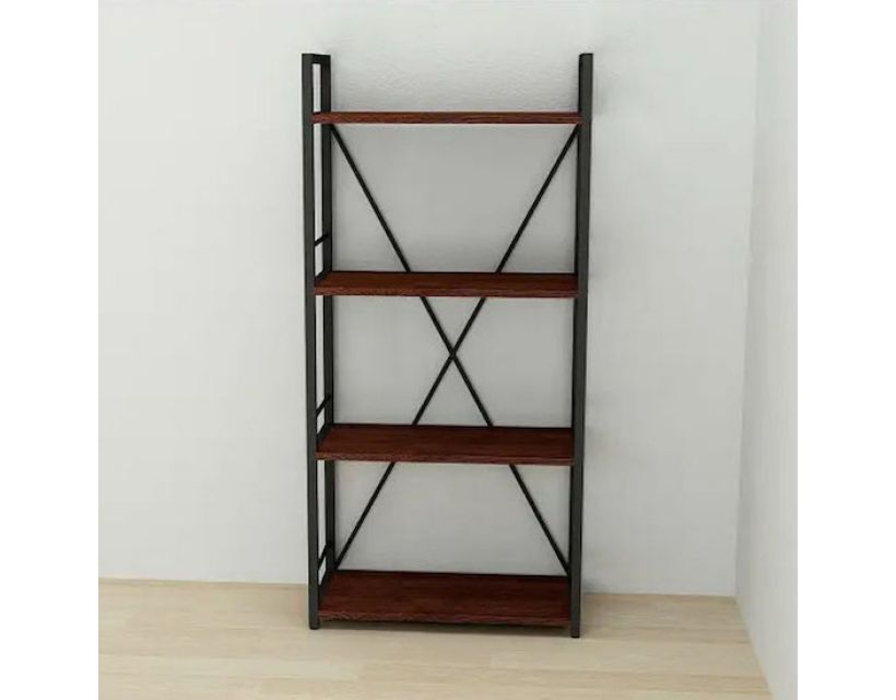 Етажерка 4/60 Ferrum-decor Серії Коннект 120x60x28 чорний ДСП Венге 16мм (FRD-105551)
