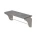 Полка настенная Ferrum-decor Комфи 260x600x240 металл Белый ДСП Бетон 16 мм (FRD-102750)