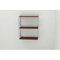Книжкова полиця універсальна Ferrum-decor Стім 2 74x63x26 сірий ДСП Венге 16мм (FRD-106176)