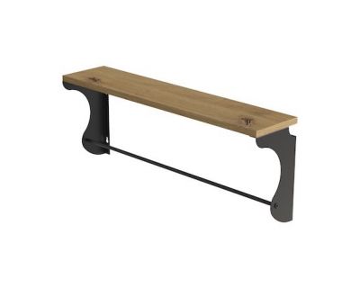 Полка настенная Ferrum-decor Юзибы 270x700x150 металл Черный ДСП Дуб Артизан 16 мм (FRD-102700) Полка настенная Ferrum-decor Юзибы 270x700x150 металл Черный ДСП Дуб Артизан 16 мм (FRD-102700)