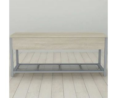 Банкетка с ящиком Ferrum-decor Дрейк 1 550x1000x400 металл Серый ДСП Сонома 16 мм (FRD-103062) Банкетка с ящиком Ferrum-decor Дрейк 1 550x1000x400 металл Серый ДСП Сонома 16 мм (FRD-103062)