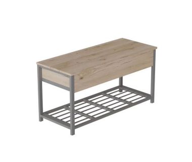 Банкетка з ящиком Ferrum-decor Дрейк 2 550x1200x400 метал Сірий ДСП Артизан 16 мм (FRD-103081) Банкетка з ящиком Ferrum-decor Дрейк 2 550x1200x400 метал Сірий ДСП Артизан 16 мм (FRD-103081)
