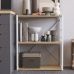 Этажерка 3/60 Ferrum-decor Серии Коннект 73x60x28 белый ДСП Дуб Сонома 16мм (FRD-104263)