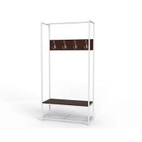 Вешалка напольная Ferrum-decor Трелис 13 180x90x38 белый ДСП Венге 16мм (FRD-104336)