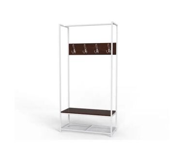 Вішалка для підлоги Ferrum-decor Треліс 13 180x90x38 білий ДСП Венге 16мм (FRD-104336)