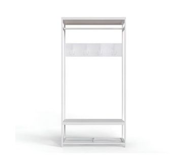 Вешалка напольная Ferrum-decor Трелис 15 180x90x38 белый ДСП Белый 16мм (FRD-104367) Вешалка напольная Ferrum-decor Трелис 15 180x90x38 белый ДСП Белый 16мм (FRD-104367)