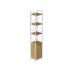 Етажерка 4/34 Ferrum-decor Серії Конект з тумбою 179x34x28 Білий ДСП Артизан (FRD-104475)