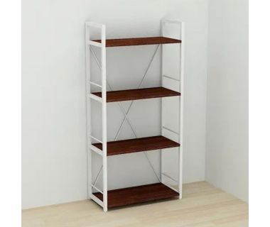 Этажерка 4/60 Ferrum-decor Серии Коннект 120x60x28 белый ДСП Венге 16мм (FRD-105526)