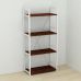 Етажерка 4/60 Ferrum-decor Серії Коннект 120x60x28 білий ДСП Венге 16мм (FRD-105526)