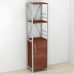 Этажерка 3/34 Ferrum-decor Серии Конект с тумбой 144x34x28 Серый ДСП Венге (FRD-105530)